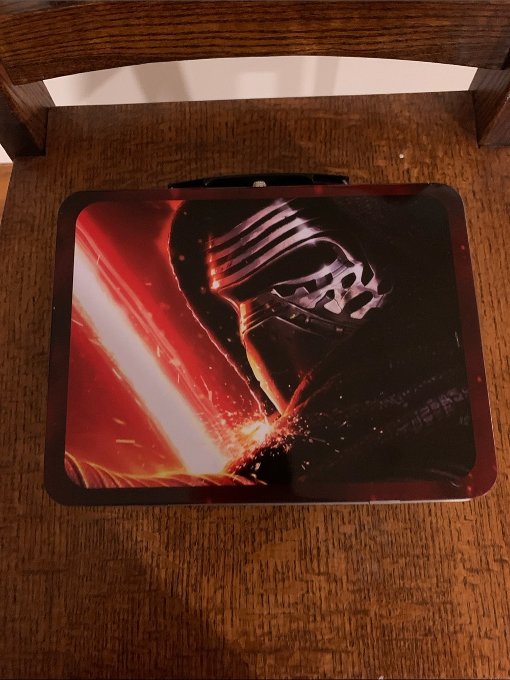 Kylo Ren Star Wars Metal Lunchbox - Red and Black Design